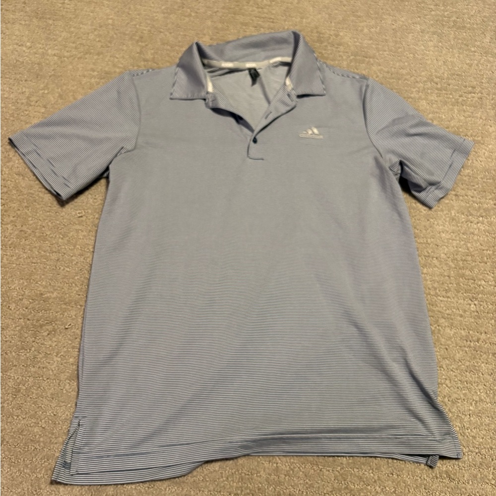 Adidas Men's Striped Golf Polo